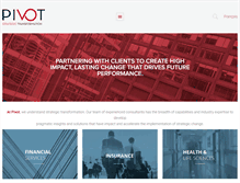 Tablet Screenshot of pivotstrategy.com
